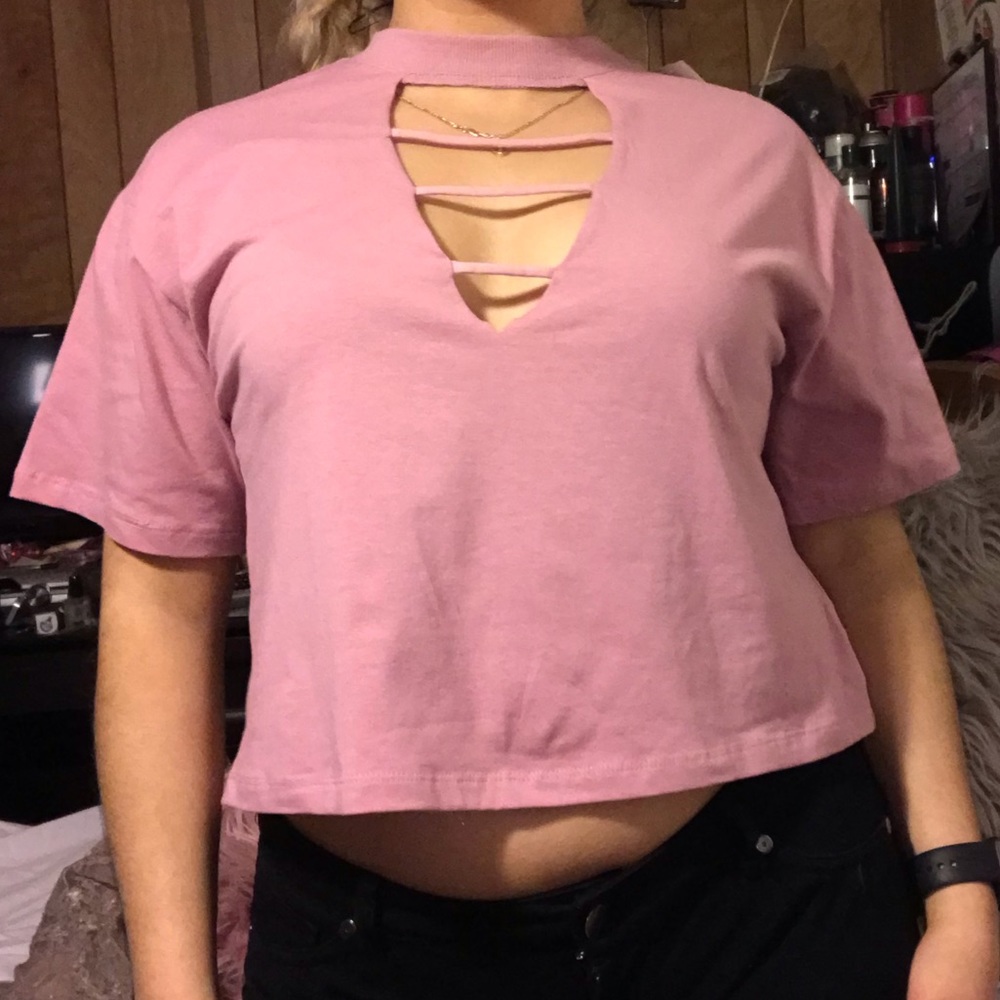 NWT Pink Crop Top